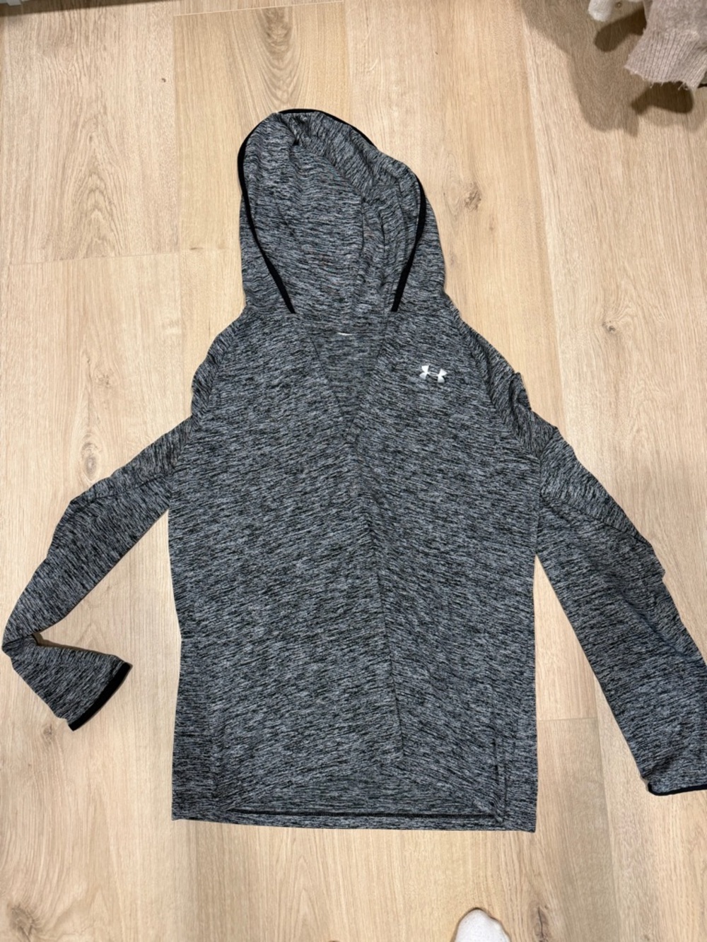 Under Armour Black/Gray Marled Performance Hoodie
